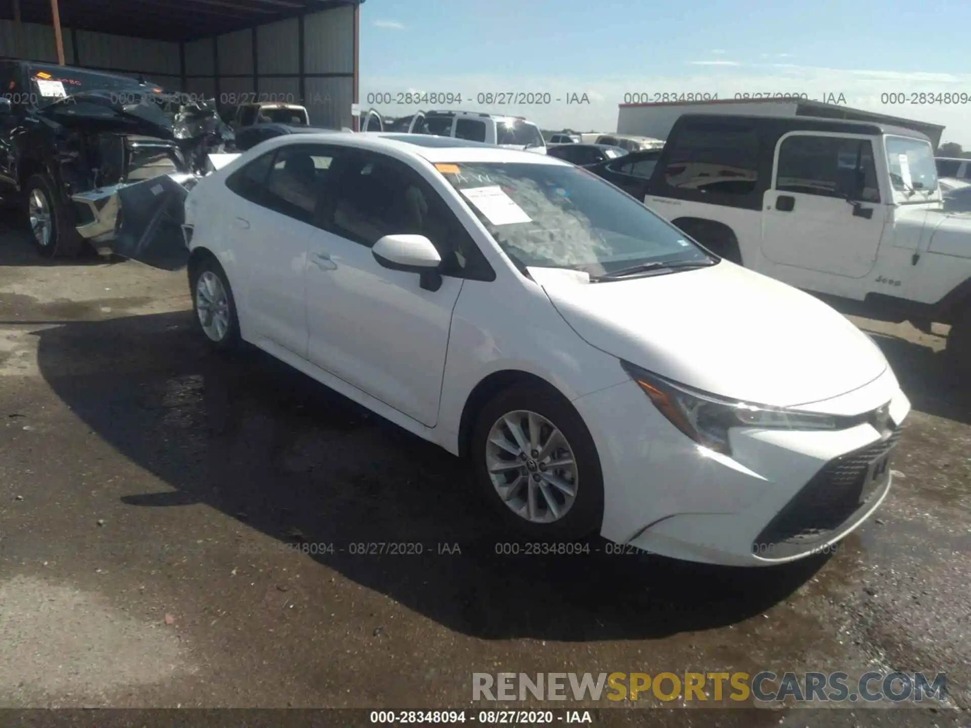 1 Photograph of a damaged car 5YFHPRAE4LP009355 TOYOTA COROLLA 2020