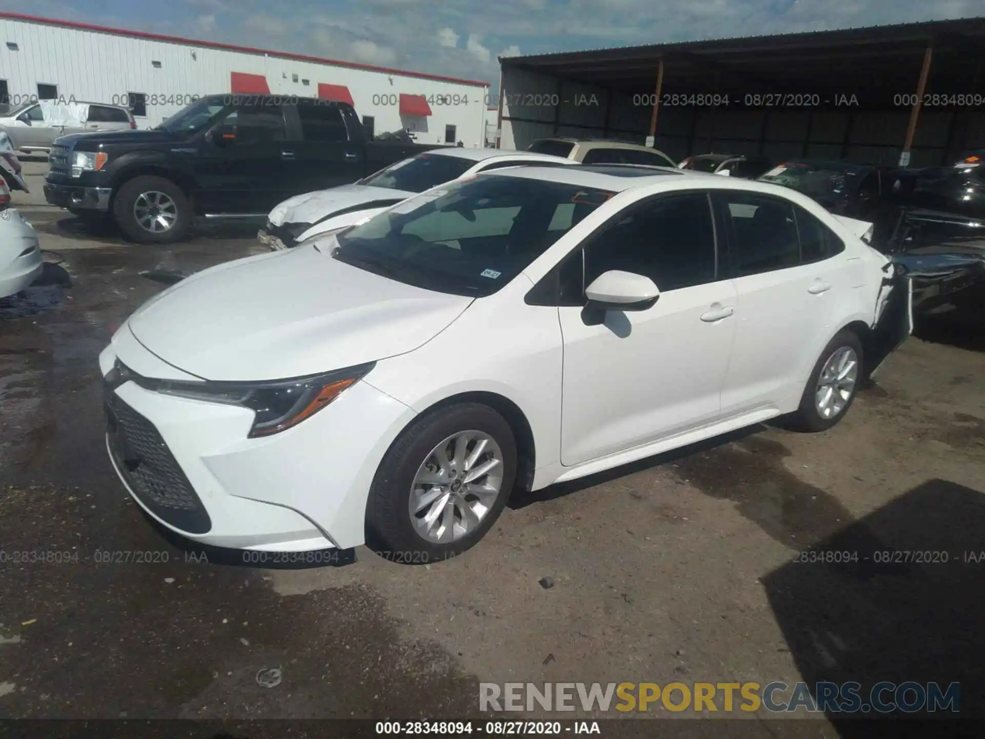 2 Photograph of a damaged car 5YFHPRAE4LP009355 TOYOTA COROLLA 2020