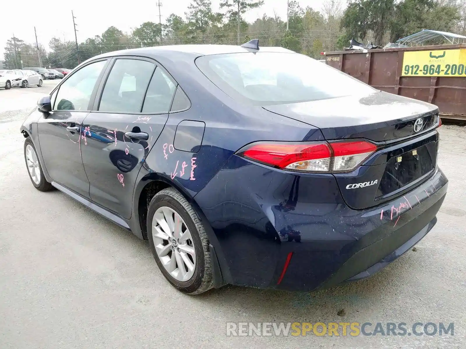 3 Photograph of a damaged car 5YFHPRAE4LP020047 TOYOTA COROLLA 2020