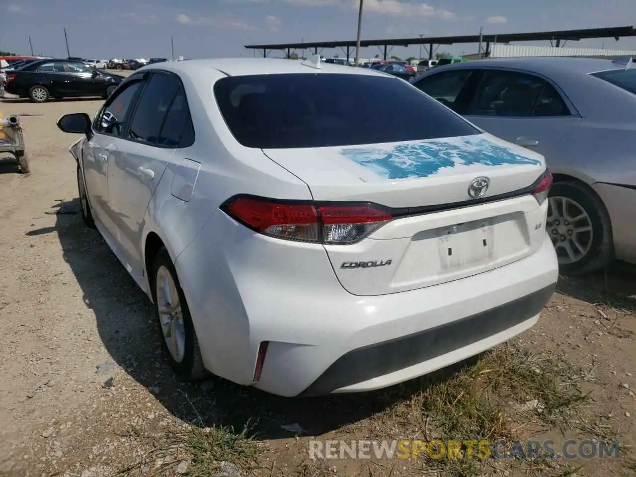 3 Photograph of a damaged car 5YFHPRAE4LP021165 TOYOTA COROLLA 2020