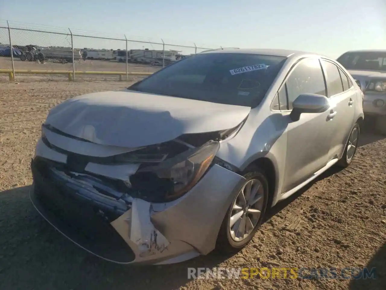 2 Photograph of a damaged car 5YFHPRAE4LP030495 TOYOTA COROLLA 2020