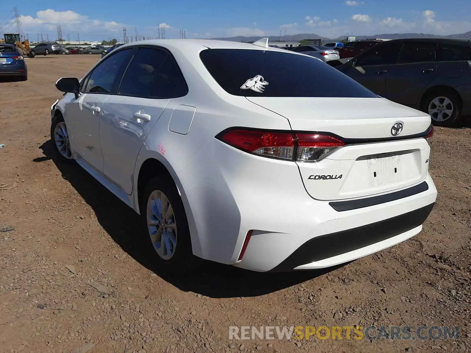 3 Photograph of a damaged car 5YFHPRAE4LP119144 TOYOTA COROLLA 2020