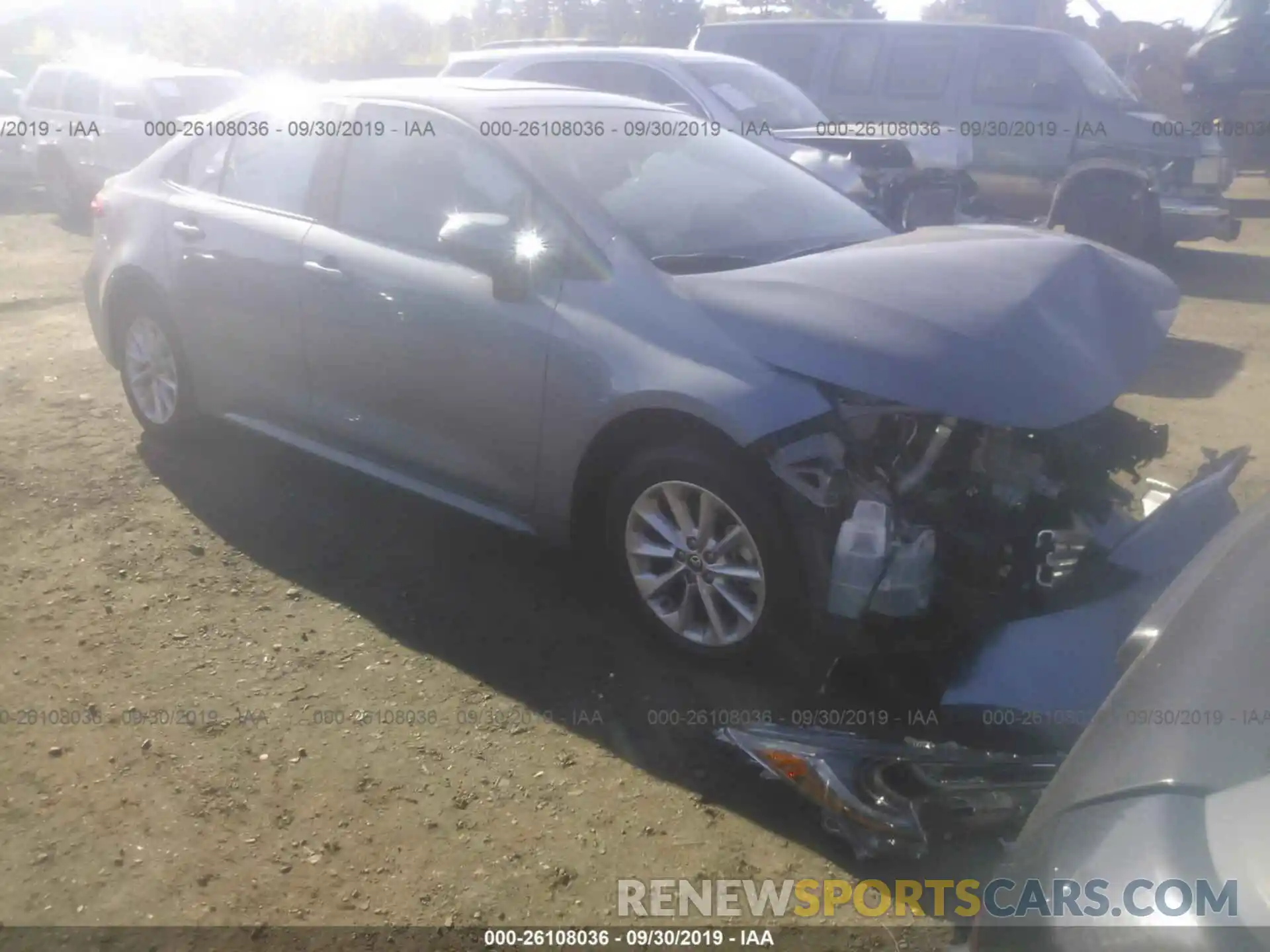 1 Photograph of a damaged car 5YFHPRAE5LP012779 TOYOTA COROLLA 2020