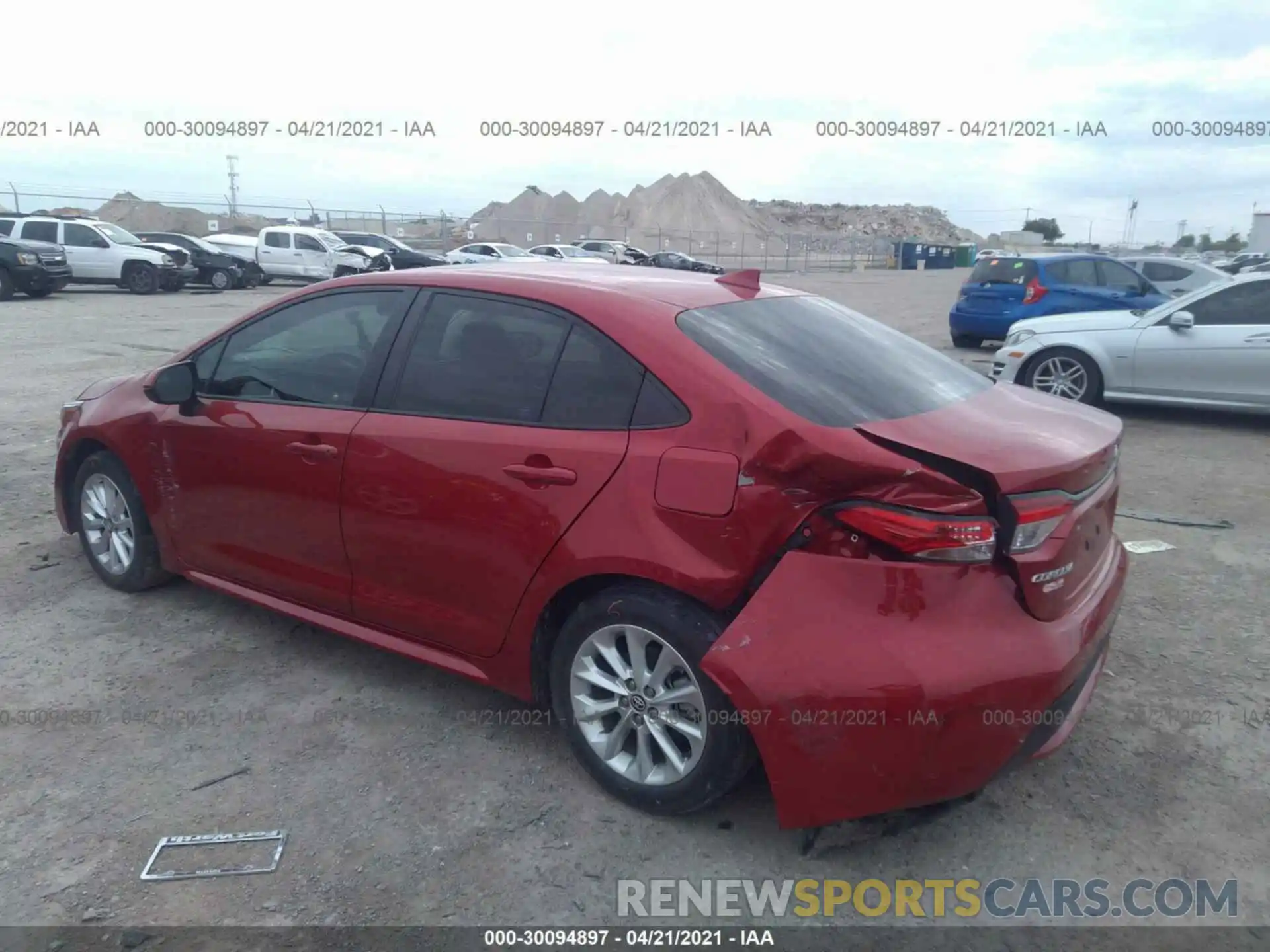 6 Photograph of a damaged car 5YFHPRAE5LP021112 TOYOTA COROLLA 2020