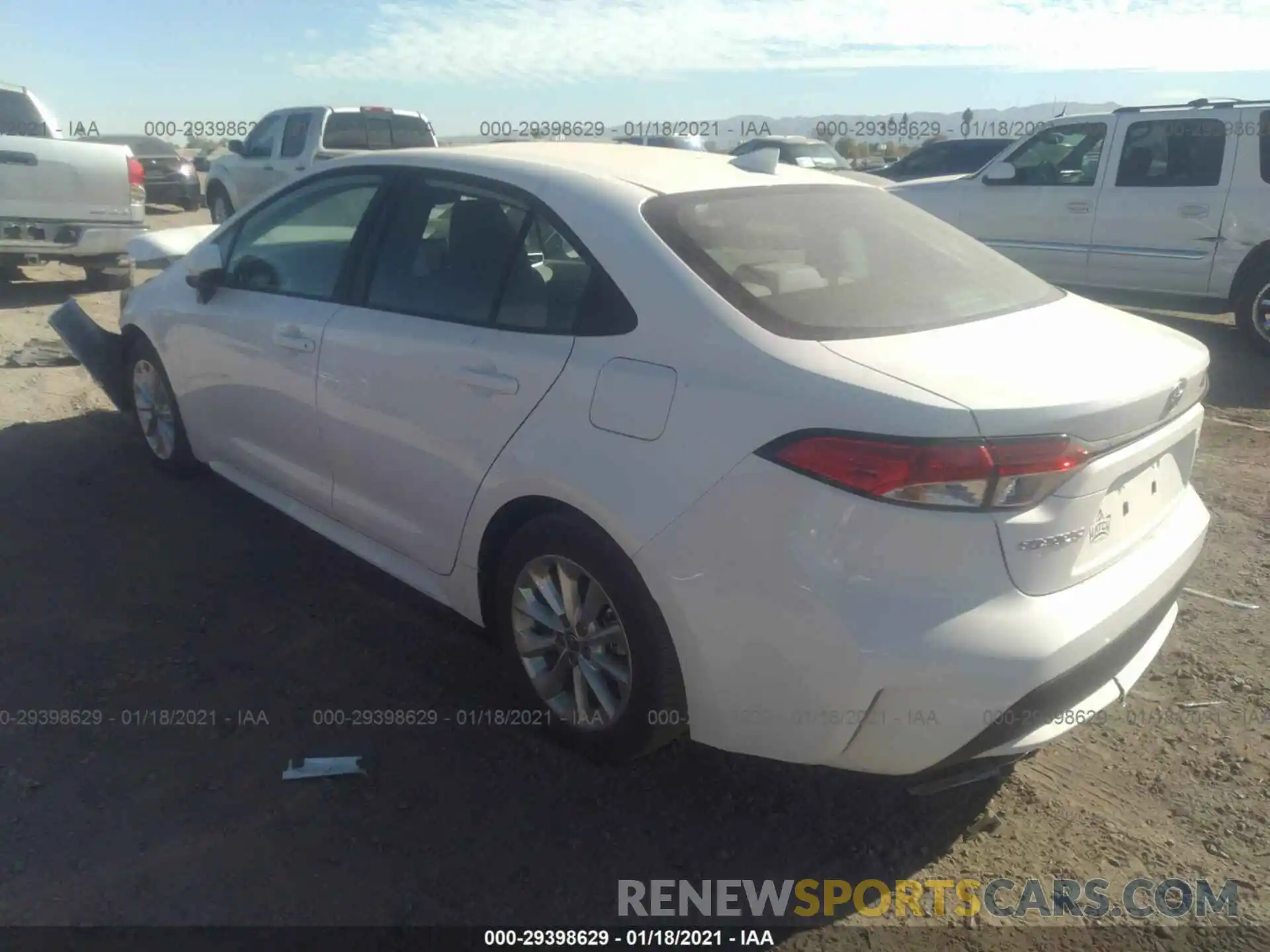 3 Photograph of a damaged car 5YFHPRAE5LP133604 TOYOTA COROLLA 2020