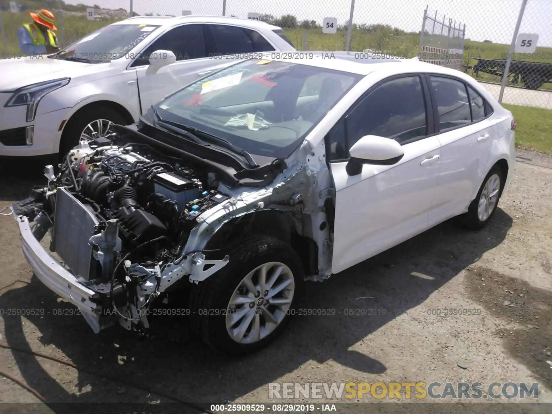 2 Photograph of a damaged car 5YFHPRAE6LP017263 TOYOTA COROLLA 2020