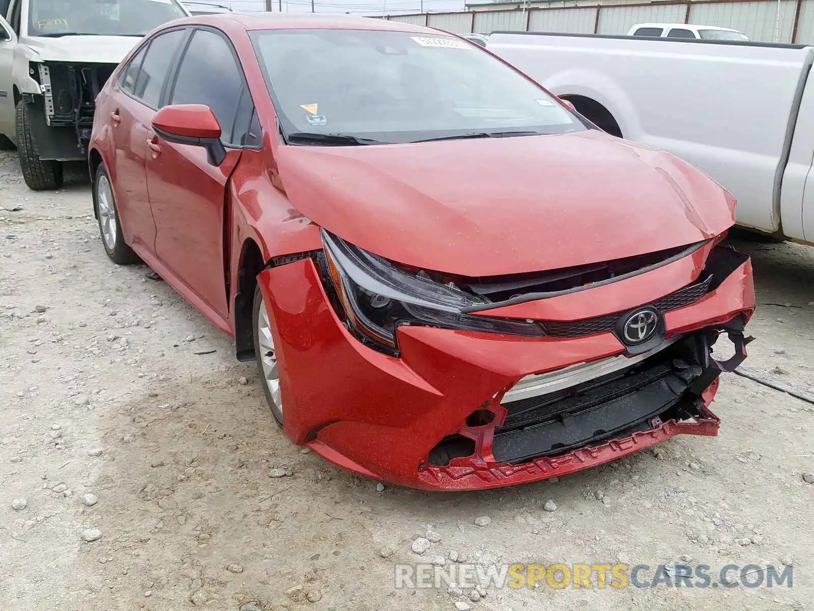 1 Photograph of a damaged car 5YFHPRAE6LP024553 TOYOTA COROLLA 2020