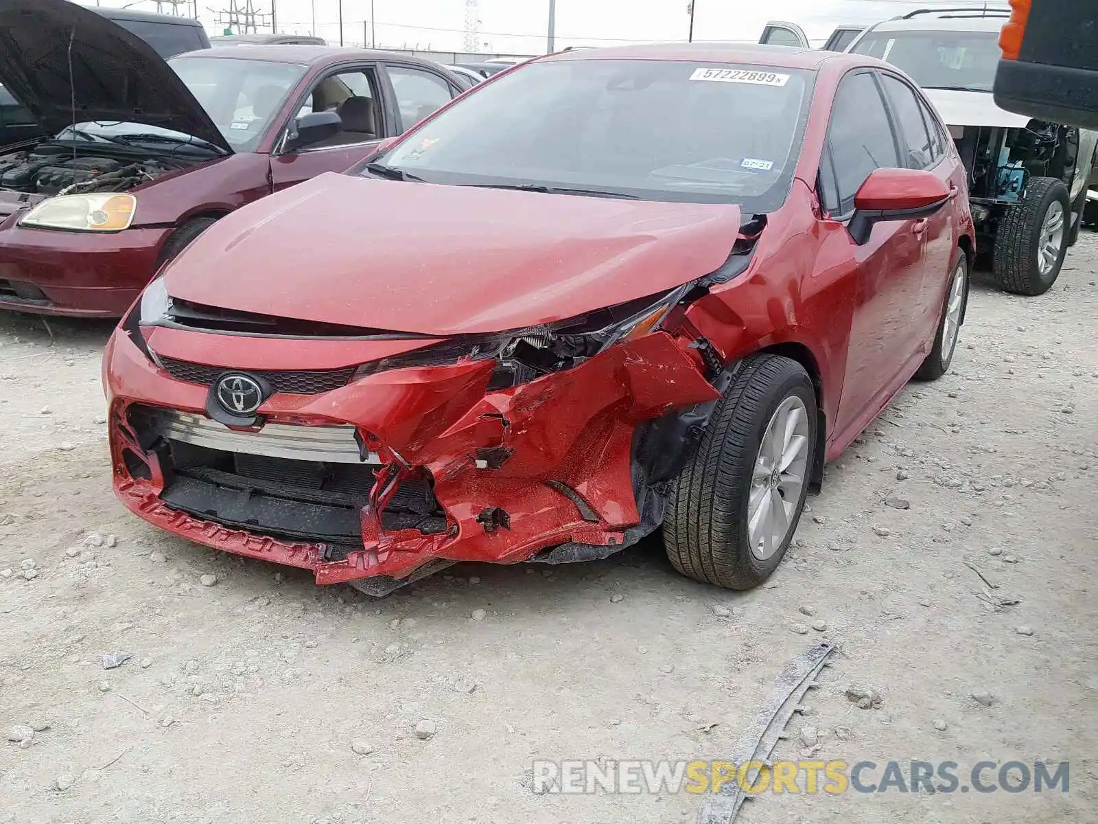 2 Photograph of a damaged car 5YFHPRAE6LP024553 TOYOTA COROLLA 2020