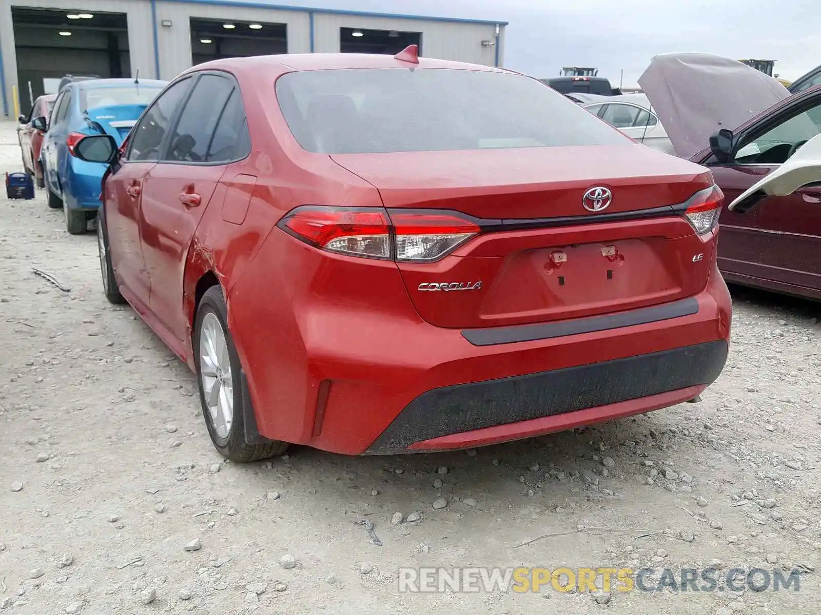 3 Photograph of a damaged car 5YFHPRAE6LP024553 TOYOTA COROLLA 2020