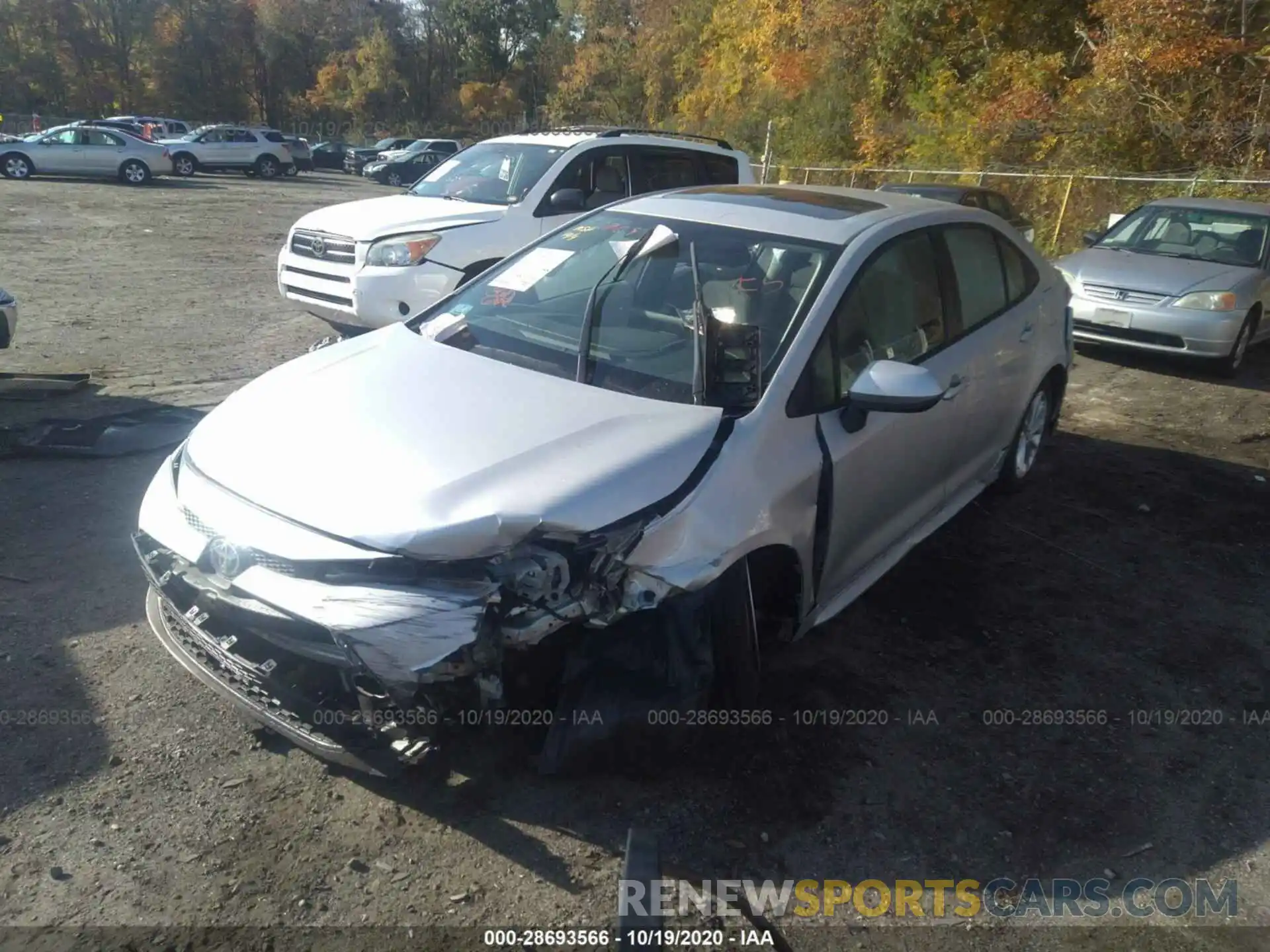 2 Photograph of a damaged car 5YFHPRAE6LP026075 TOYOTA COROLLA 2020