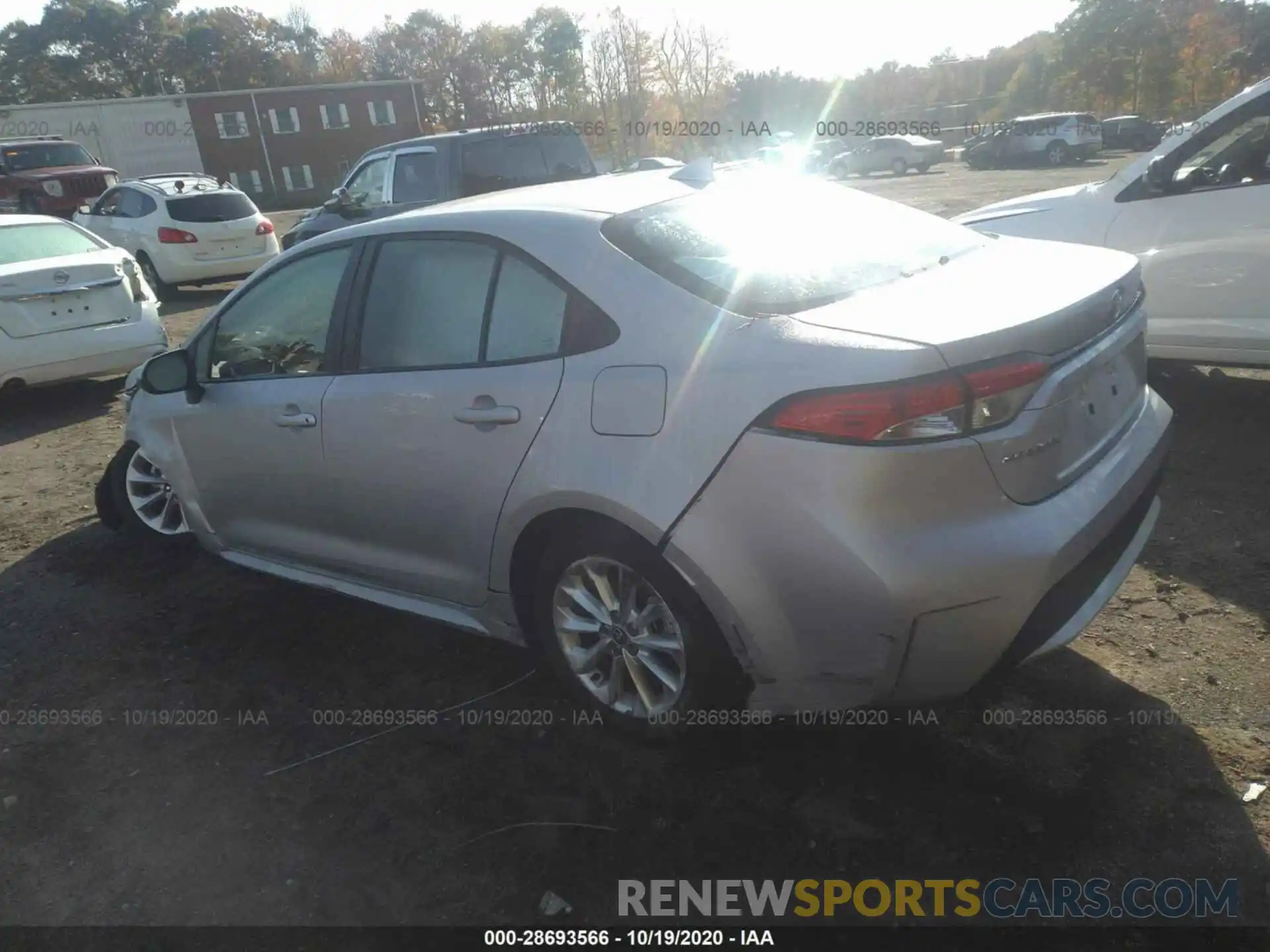 3 Photograph of a damaged car 5YFHPRAE6LP026075 TOYOTA COROLLA 2020