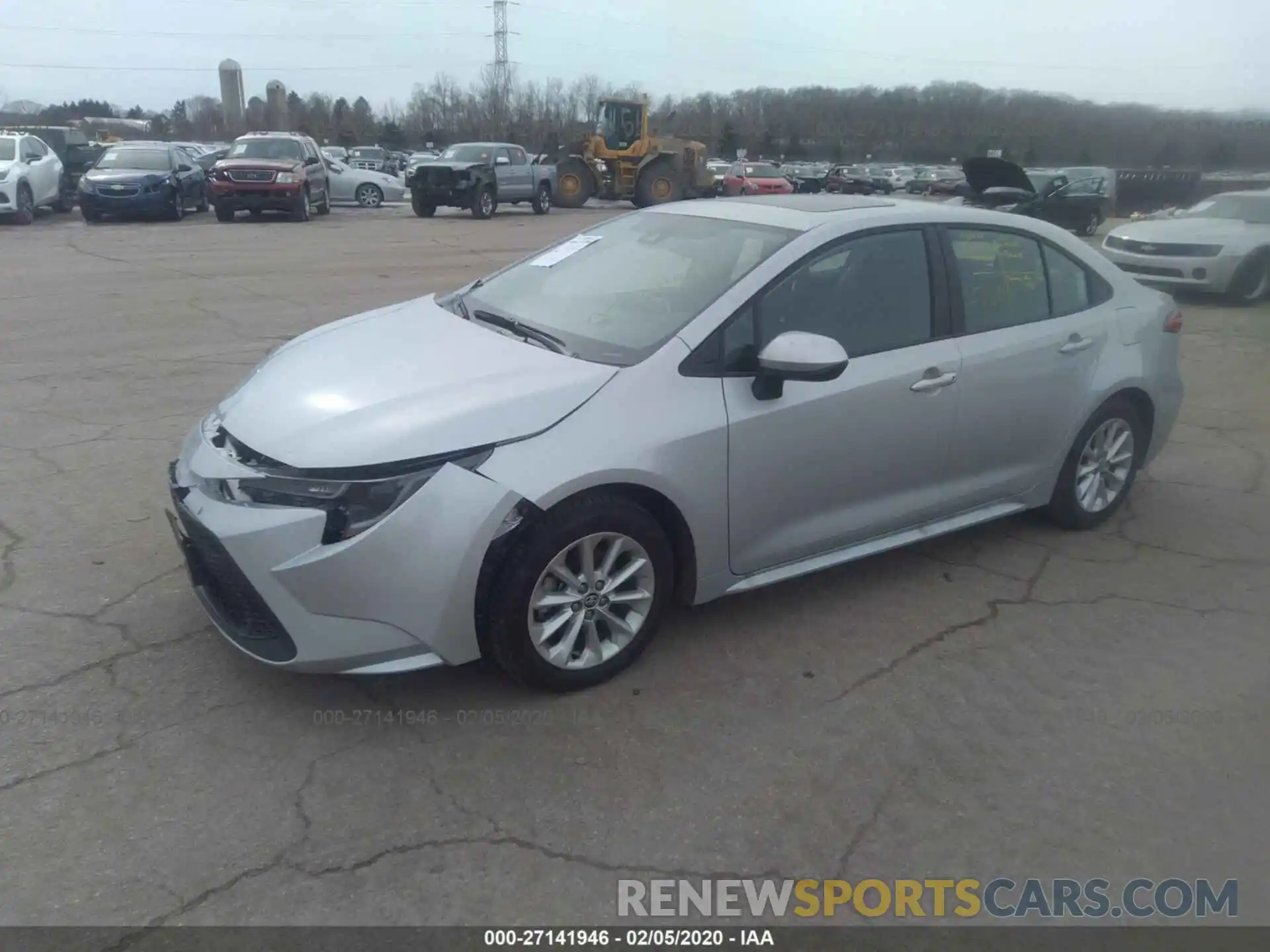 2 Photograph of a damaged car 5YFHPRAE6LP038257 TOYOTA COROLLA 2020