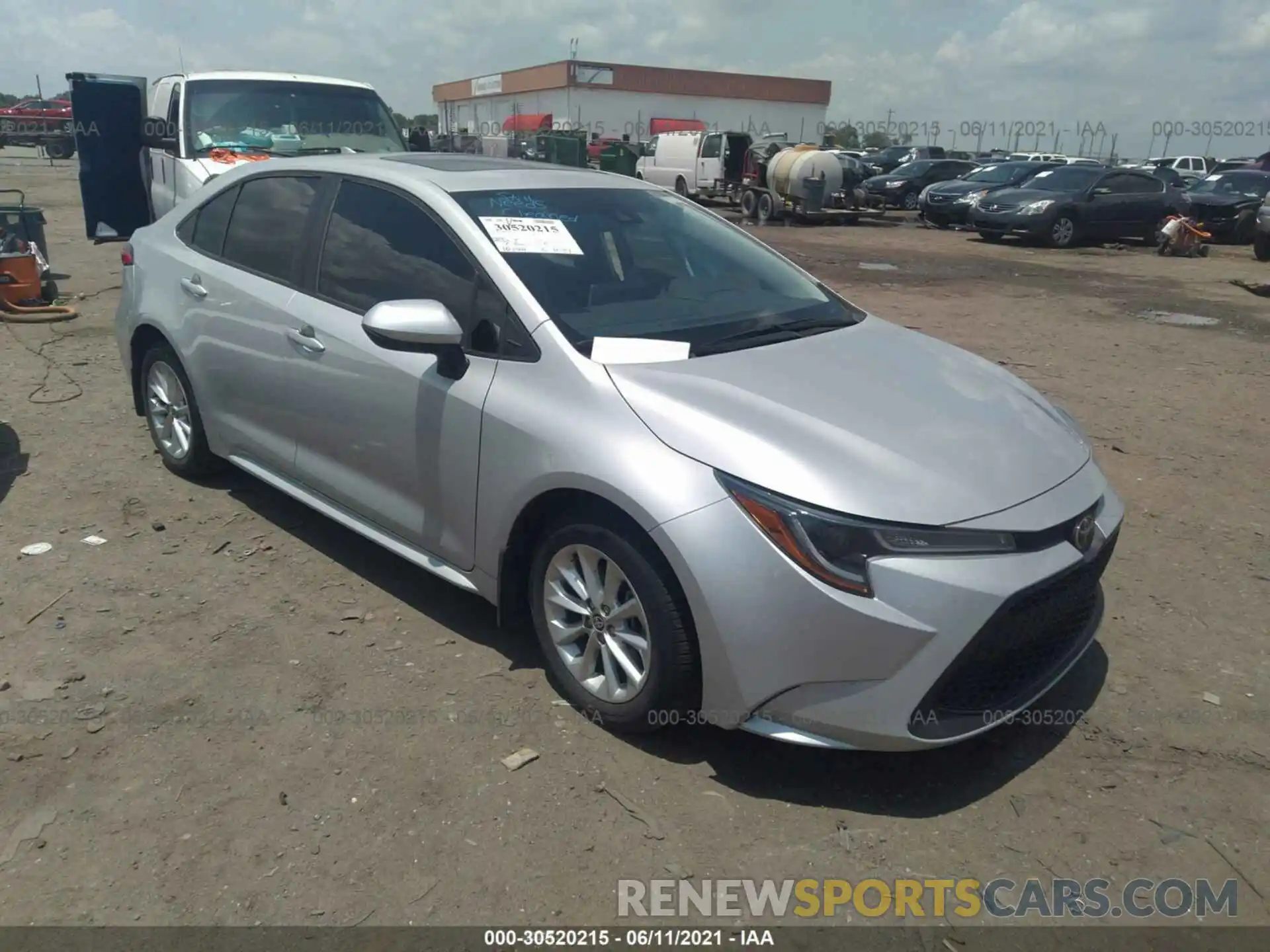 1 Photograph of a damaged car 5YFHPRAE7LP009009 TOYOTA COROLLA 2020