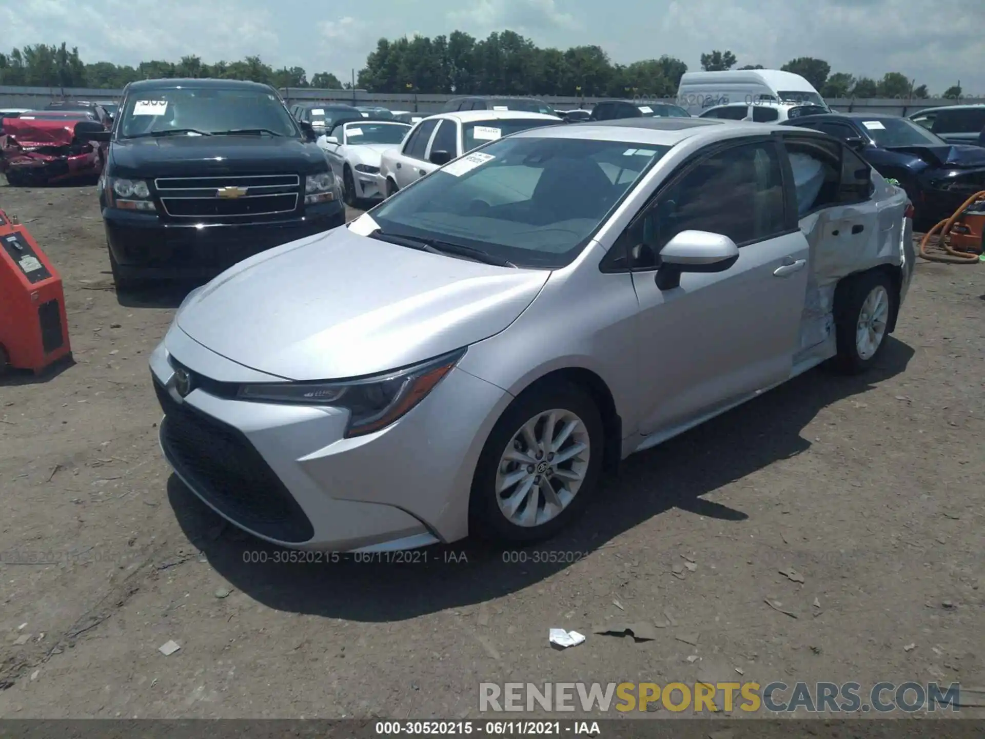 2 Photograph of a damaged car 5YFHPRAE7LP009009 TOYOTA COROLLA 2020