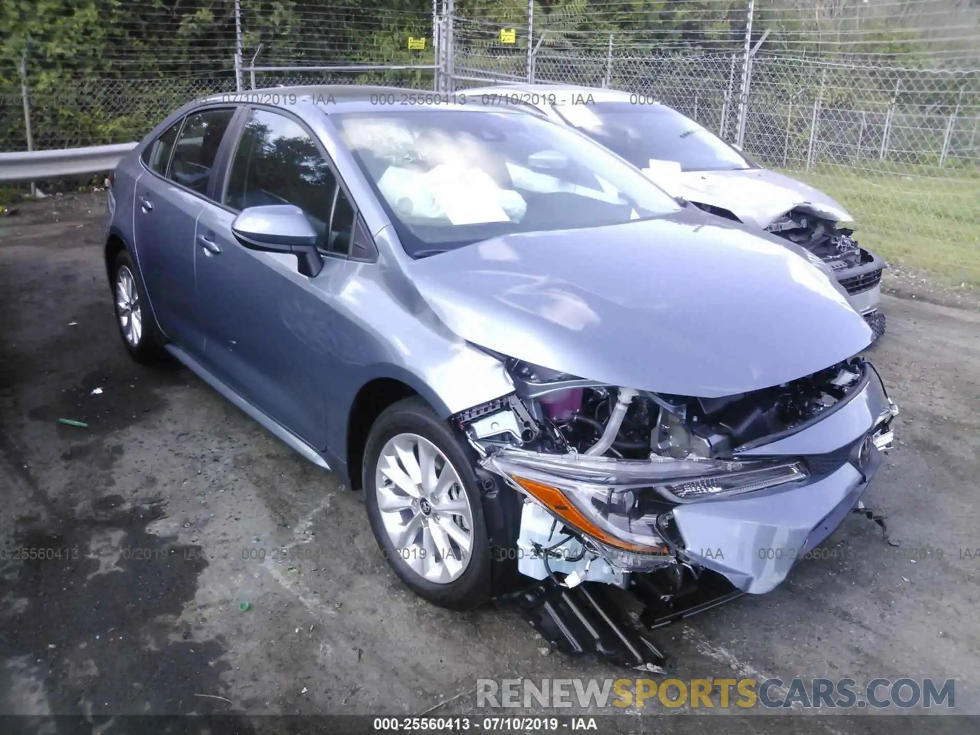 1 Photograph of a damaged car 5YFHPRAE7LP013366 TOYOTA COROLLA 2020