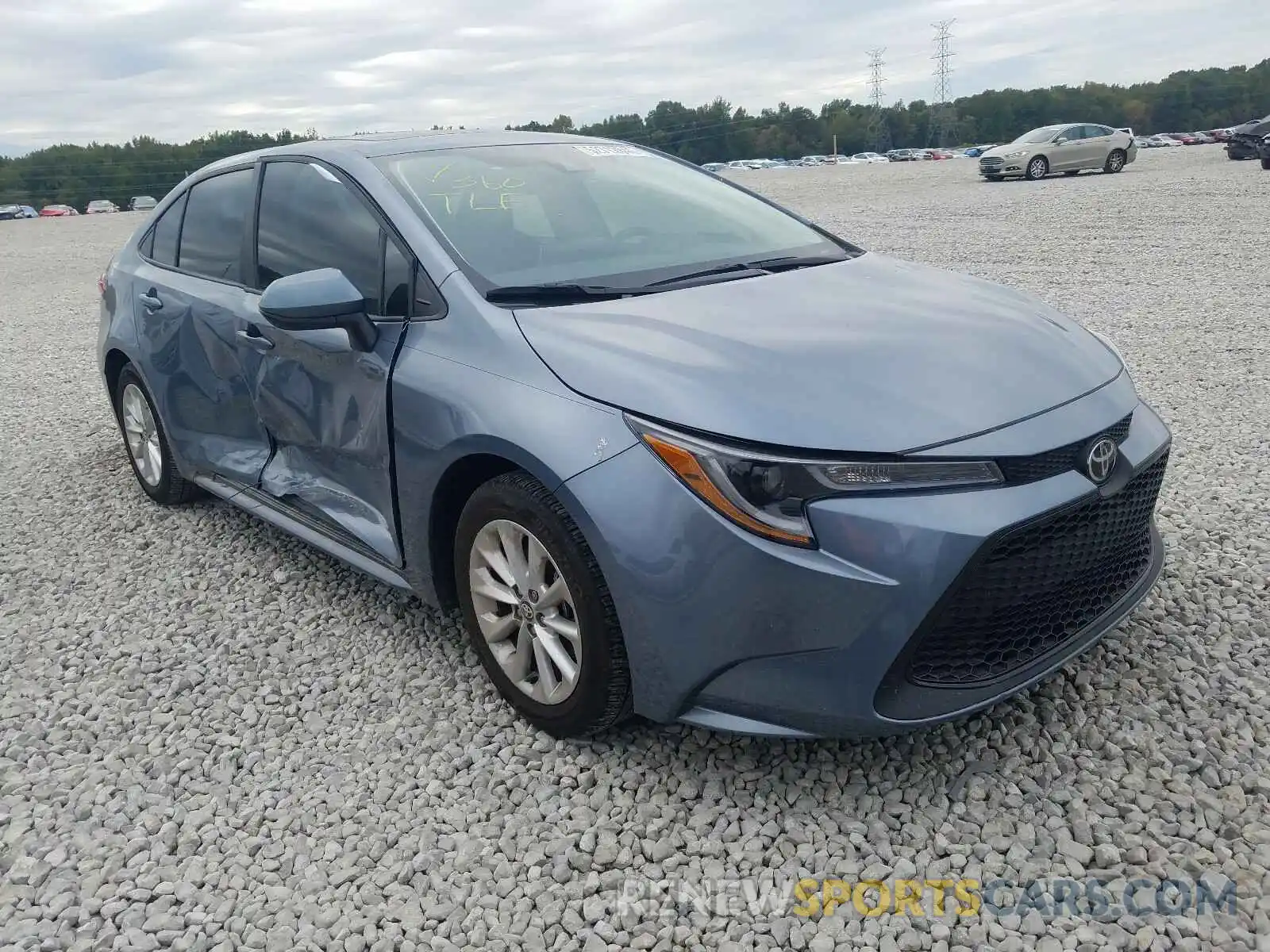 1 Photograph of a damaged car 5YFHPRAE7LP026098 TOYOTA COROLLA 2020