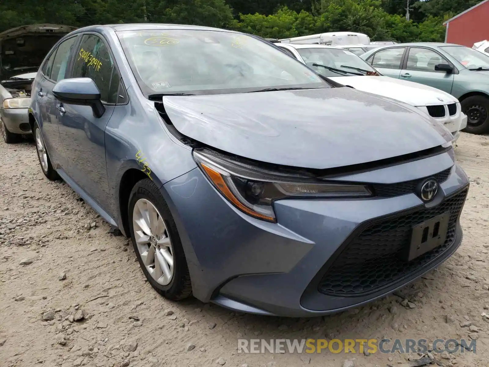 1 Photograph of a damaged car 5YFHPRAE7LP051468 TOYOTA COROLLA 2020