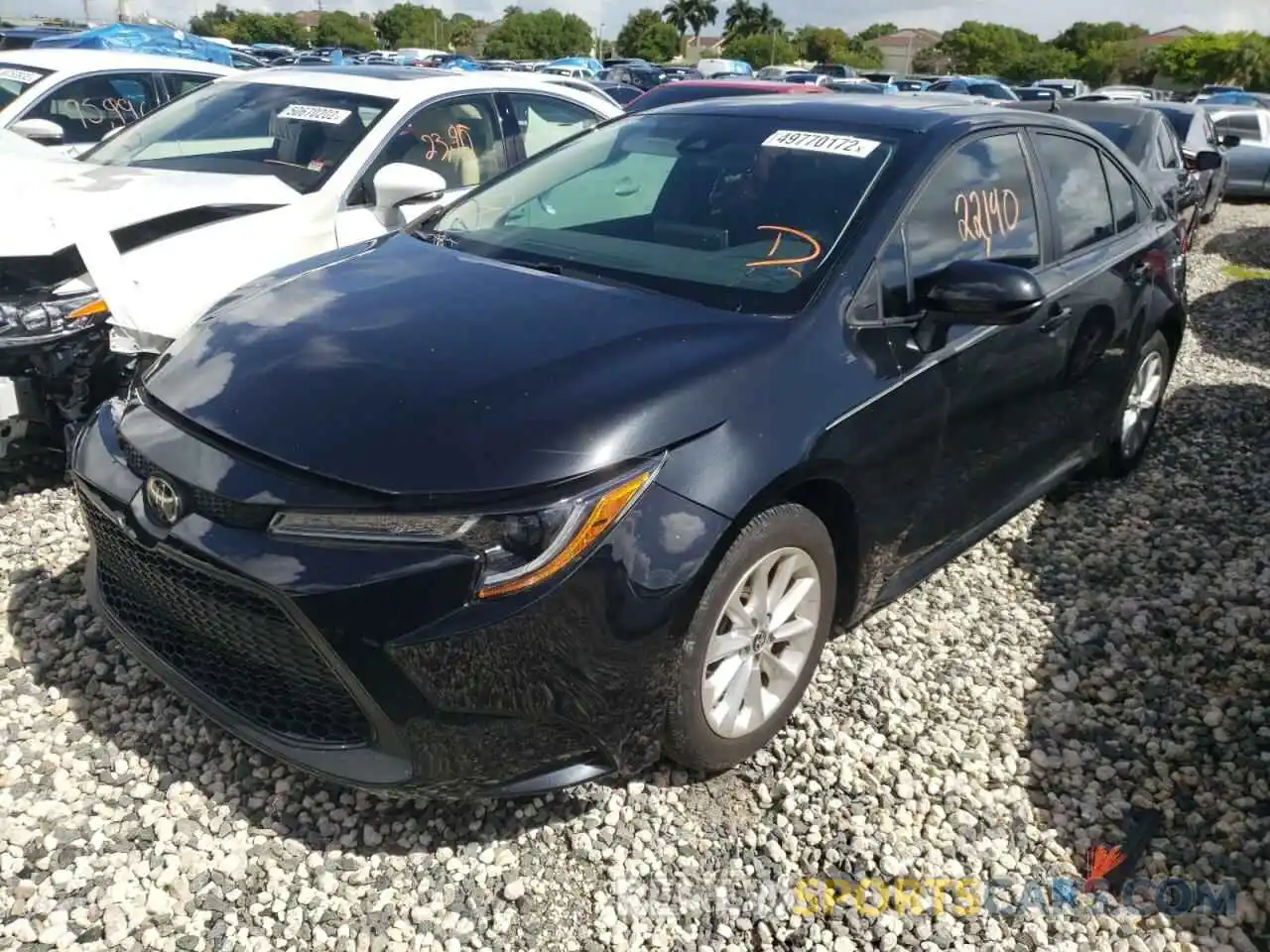 2 Photograph of a damaged car 5YFHPRAE7LP051891 TOYOTA COROLLA 2020