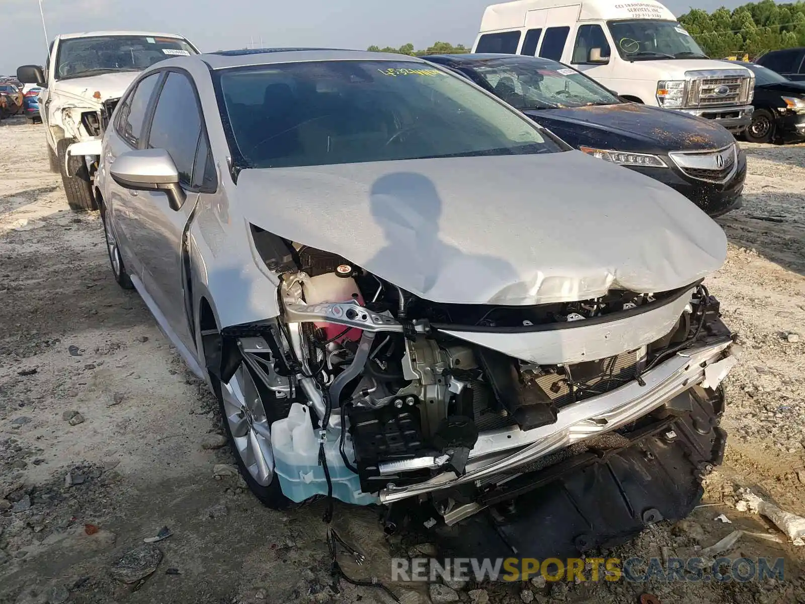 1 Фотография поврежденного автомобиля 5YFHPRAE7LP054189 TOYOTA COROLLA 2020