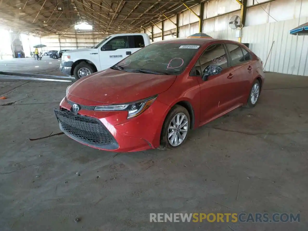 2 Photograph of a damaged car 5YFHPRAE7LP140392 TOYOTA COROLLA 2020