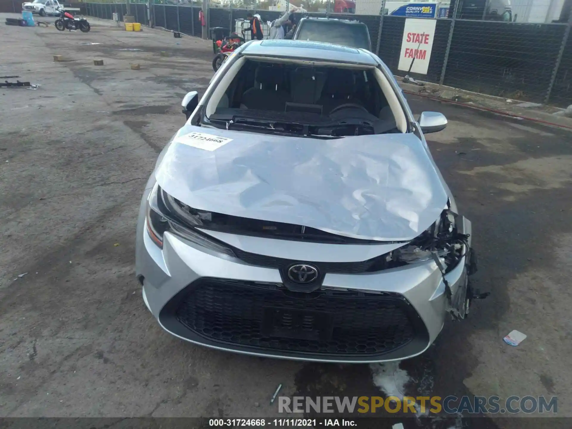 6 Photograph of a damaged car 5YFHPRAE8LP007169 TOYOTA COROLLA 2020