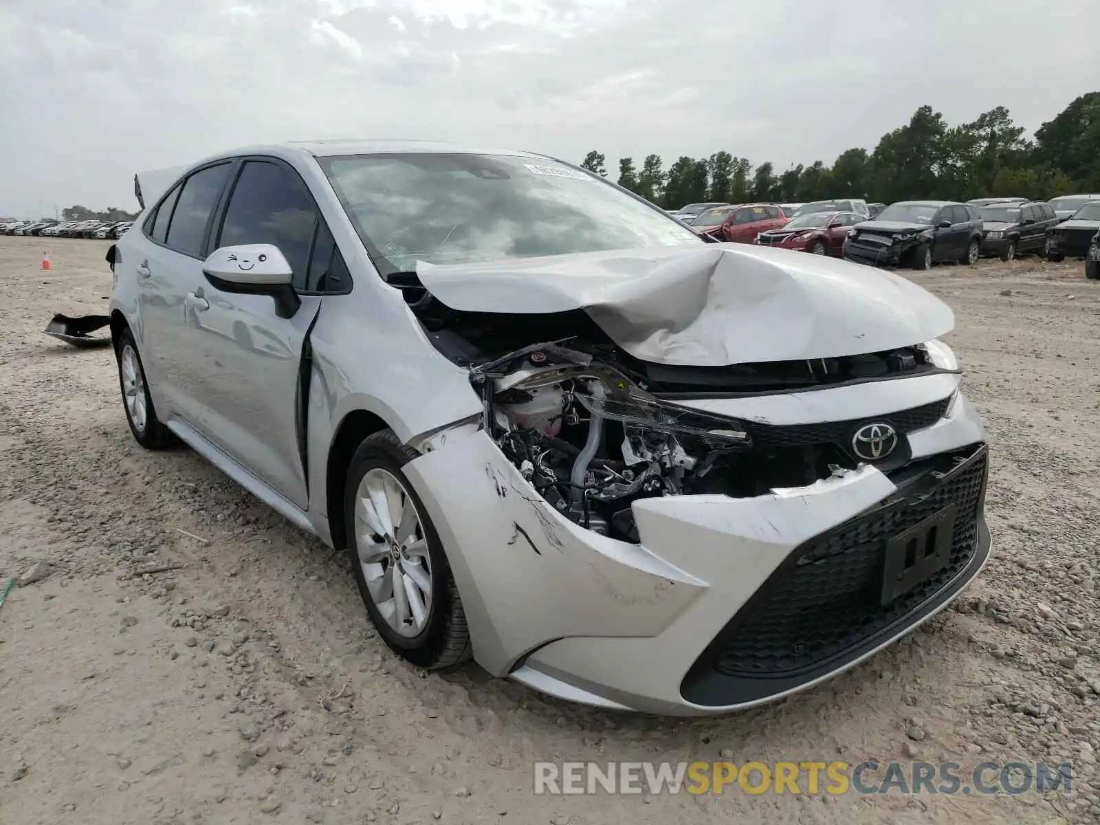 1 Photograph of a damaged car 5YFHPRAE8LP017569 TOYOTA COROLLA 2020