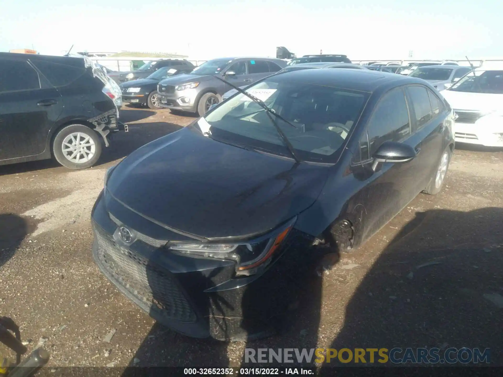 2 Photograph of a damaged car 5YFHPRAE8LP019841 TOYOTA COROLLA 2020