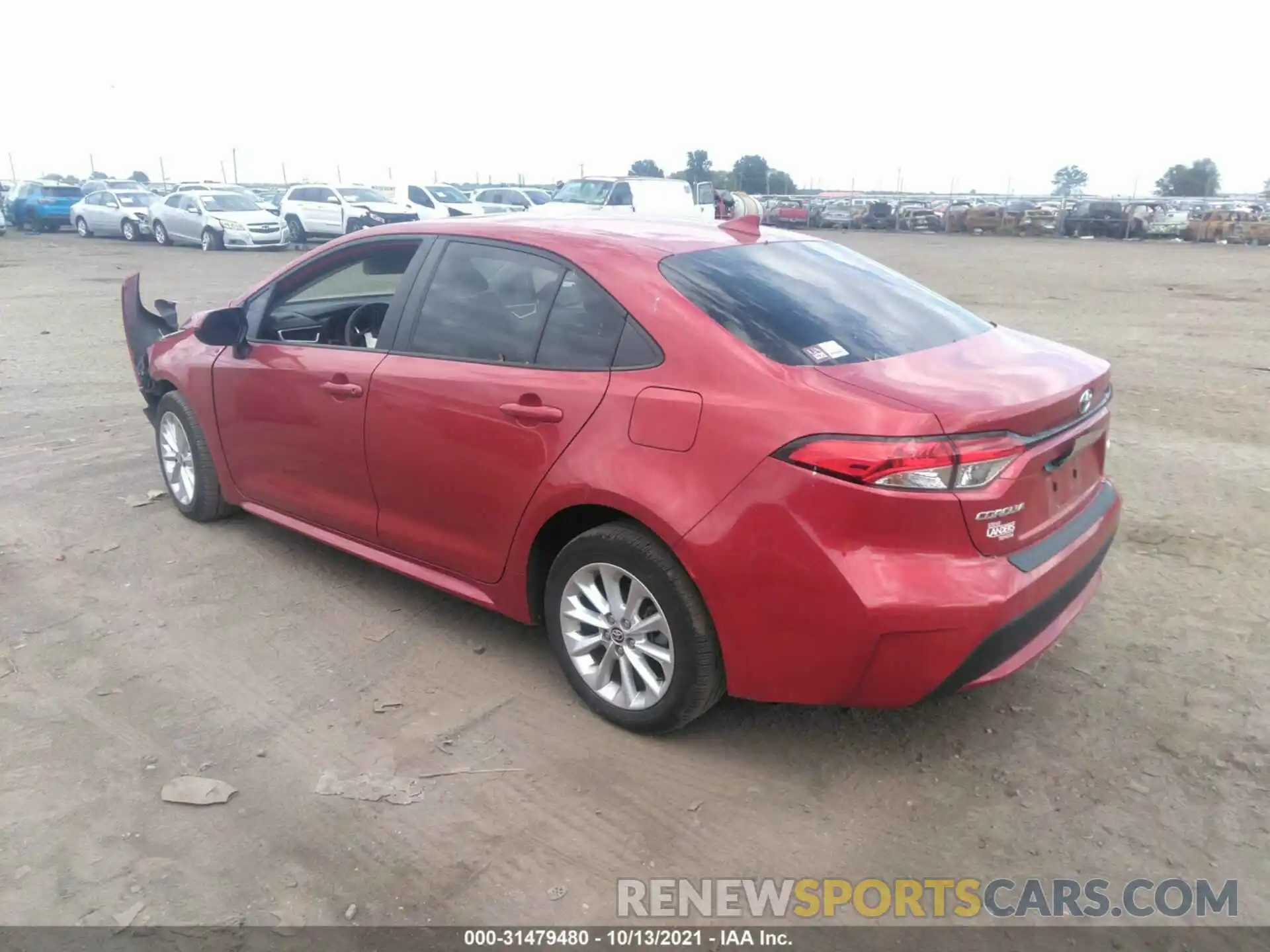 3 Photograph of a damaged car 5YFHPRAE8LP021962 TOYOTA COROLLA 2020