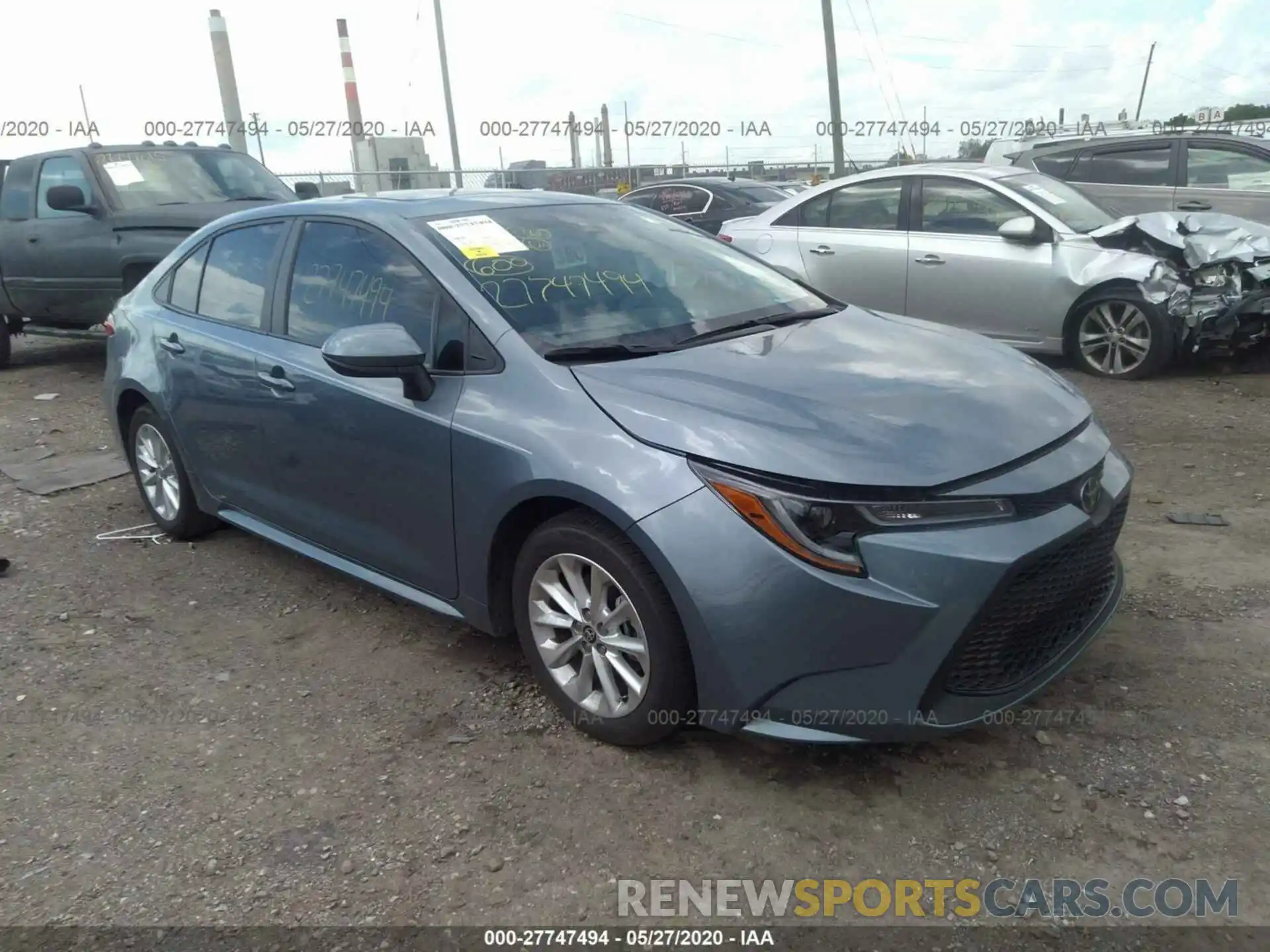 1 Photograph of a damaged car 5YFHPRAE8LP043492 TOYOTA COROLLA 2020