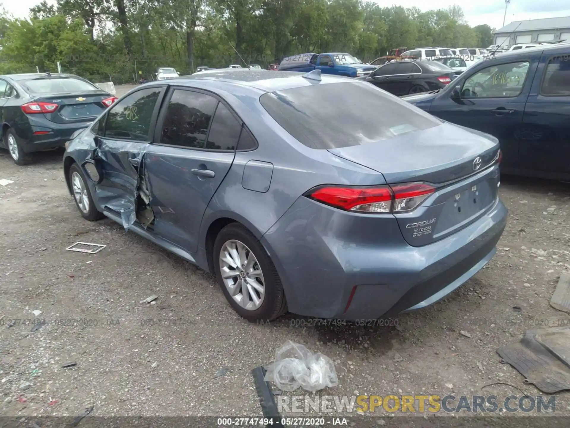 3 Photograph of a damaged car 5YFHPRAE8LP043492 TOYOTA COROLLA 2020