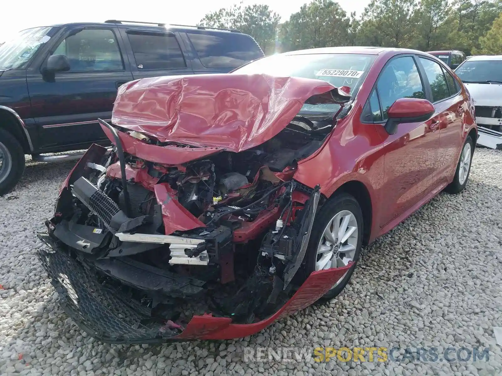 2 Photograph of a damaged car 5YFHPRAE8LP044190 TOYOTA COROLLA 2020