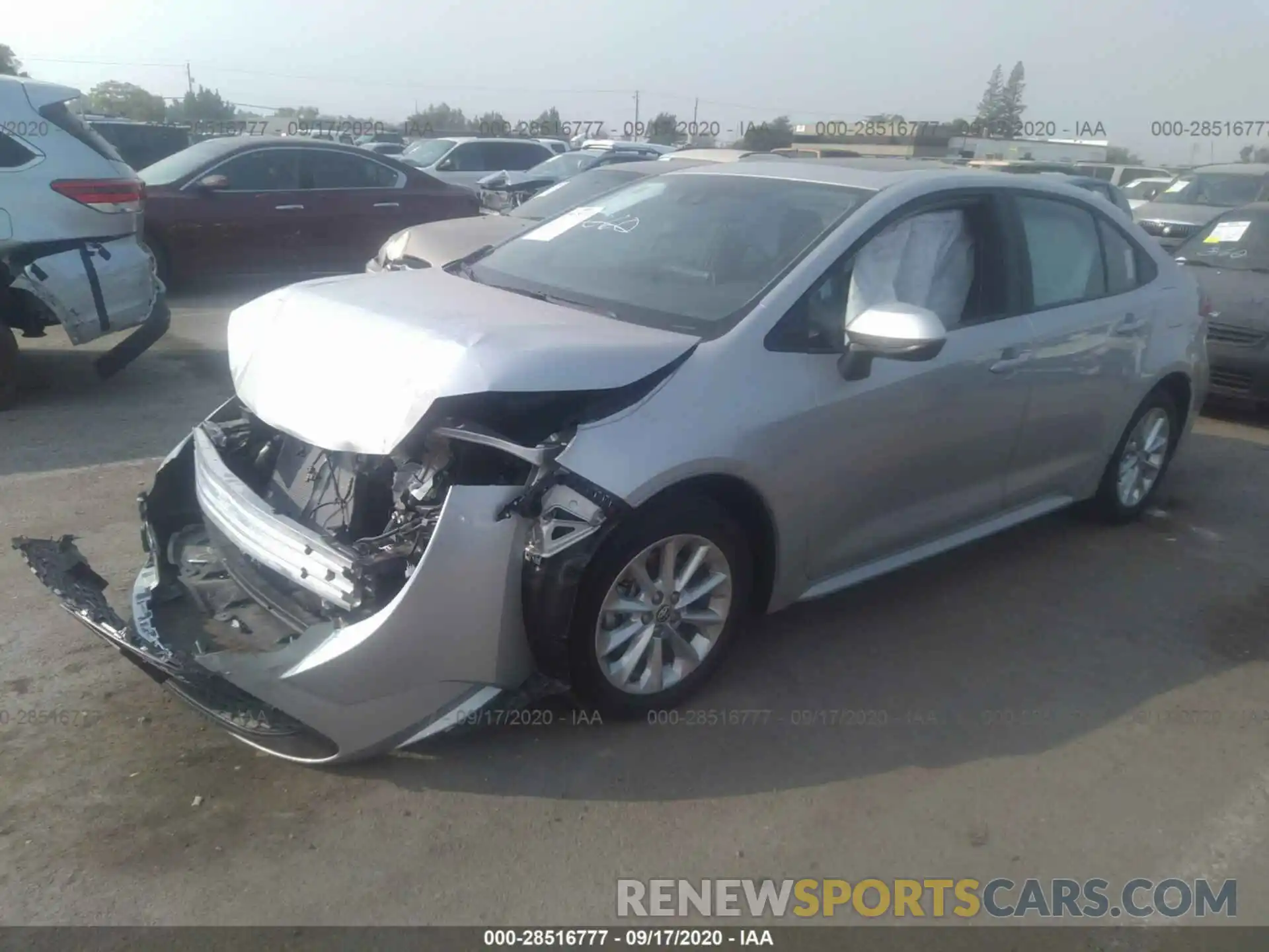 2 Photograph of a damaged car 5YFHPRAE8LP050331 TOYOTA COROLLA 2020