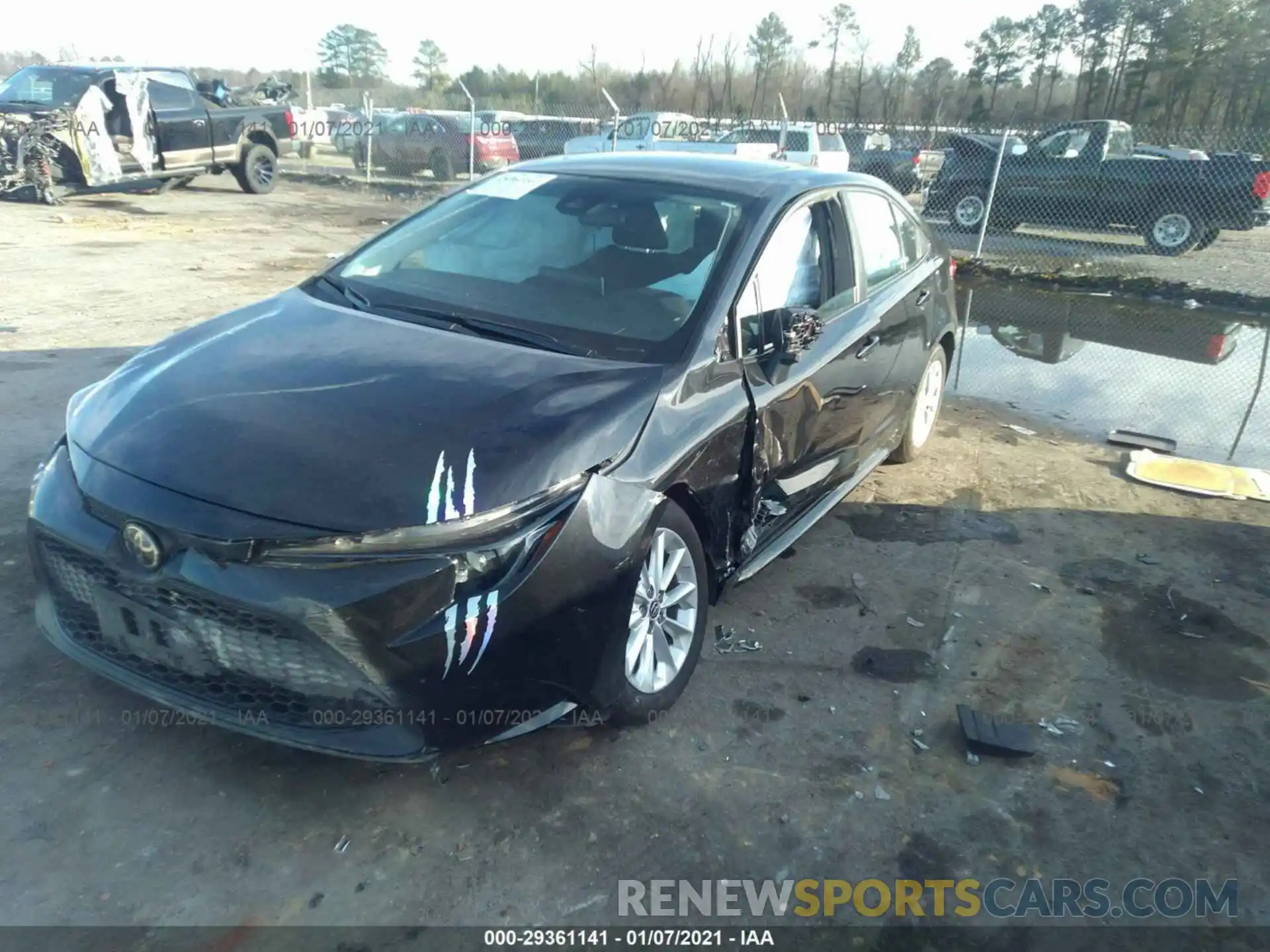 2 Photograph of a damaged car 5YFHPRAE8LP051771 TOYOTA COROLLA 2020