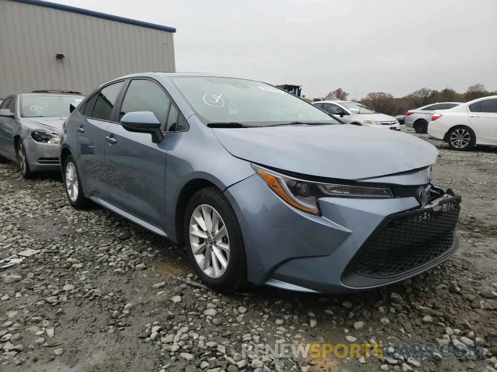 1 Photograph of a damaged car 5YFHPRAE8LP052354 TOYOTA COROLLA 2020