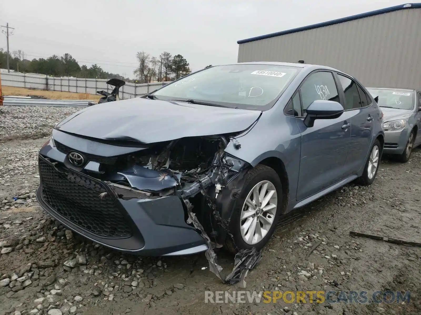 2 Photograph of a damaged car 5YFHPRAE8LP052354 TOYOTA COROLLA 2020