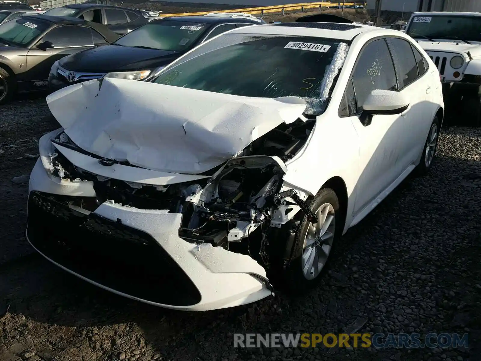 2 Photograph of a damaged car 5YFHPRAE8LP080459 TOYOTA COROLLA 2020