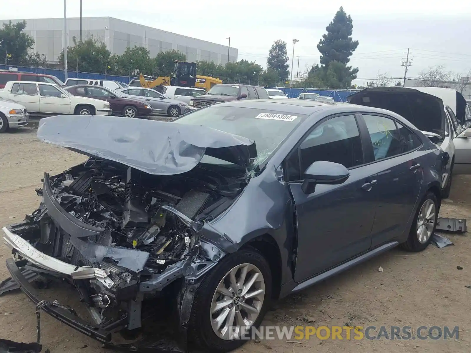 2 Photograph of a damaged car 5YFHPRAE9LP009271 TOYOTA COROLLA 2020