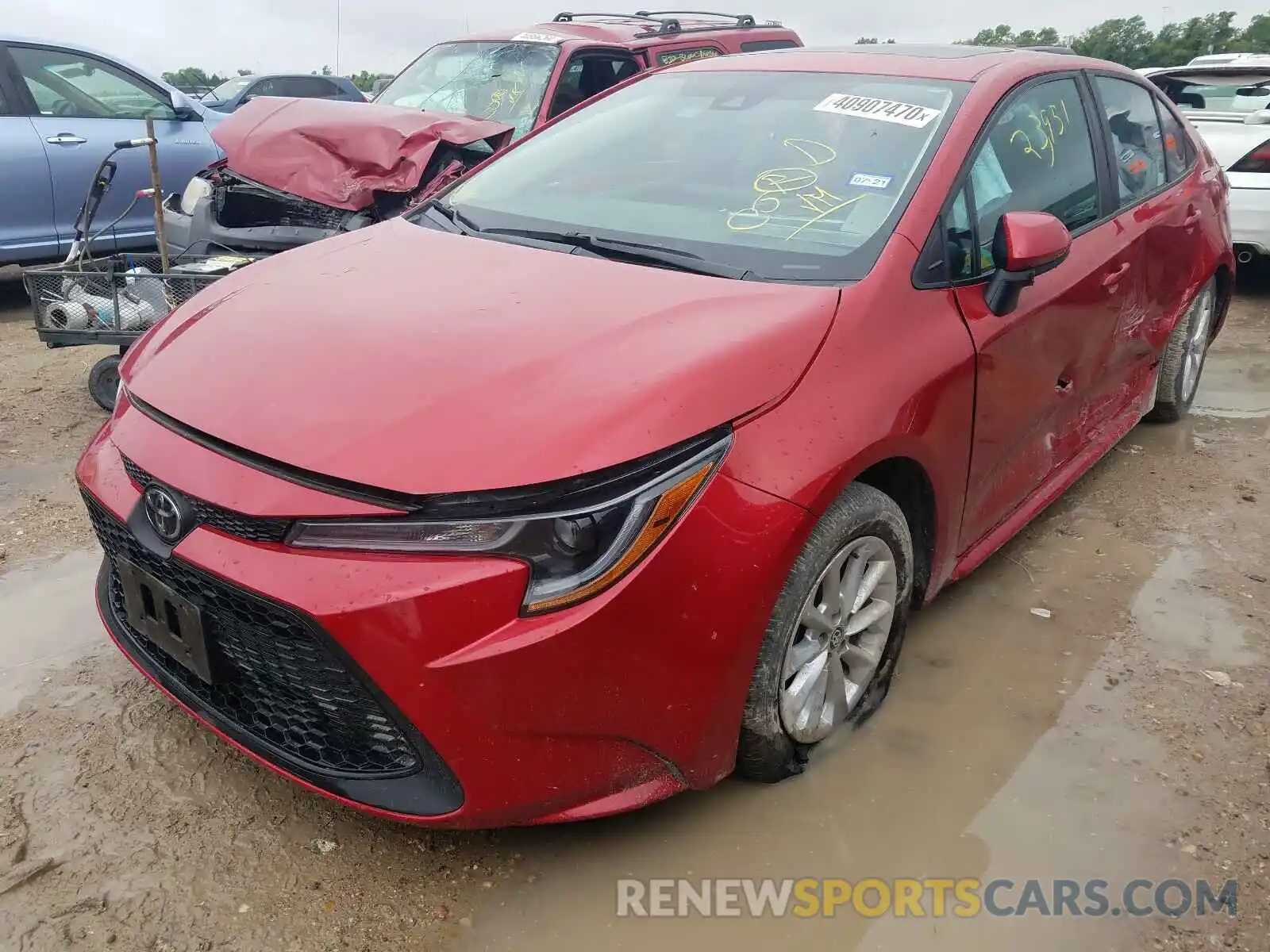 2 Photograph of a damaged car 5YFHPRAE9LP012767 TOYOTA COROLLA 2020