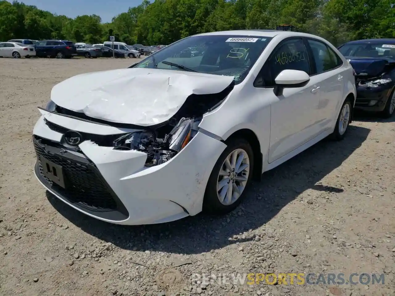 2 Photograph of a damaged car 5YFHPRAE9LP021100 TOYOTA COROLLA 2020