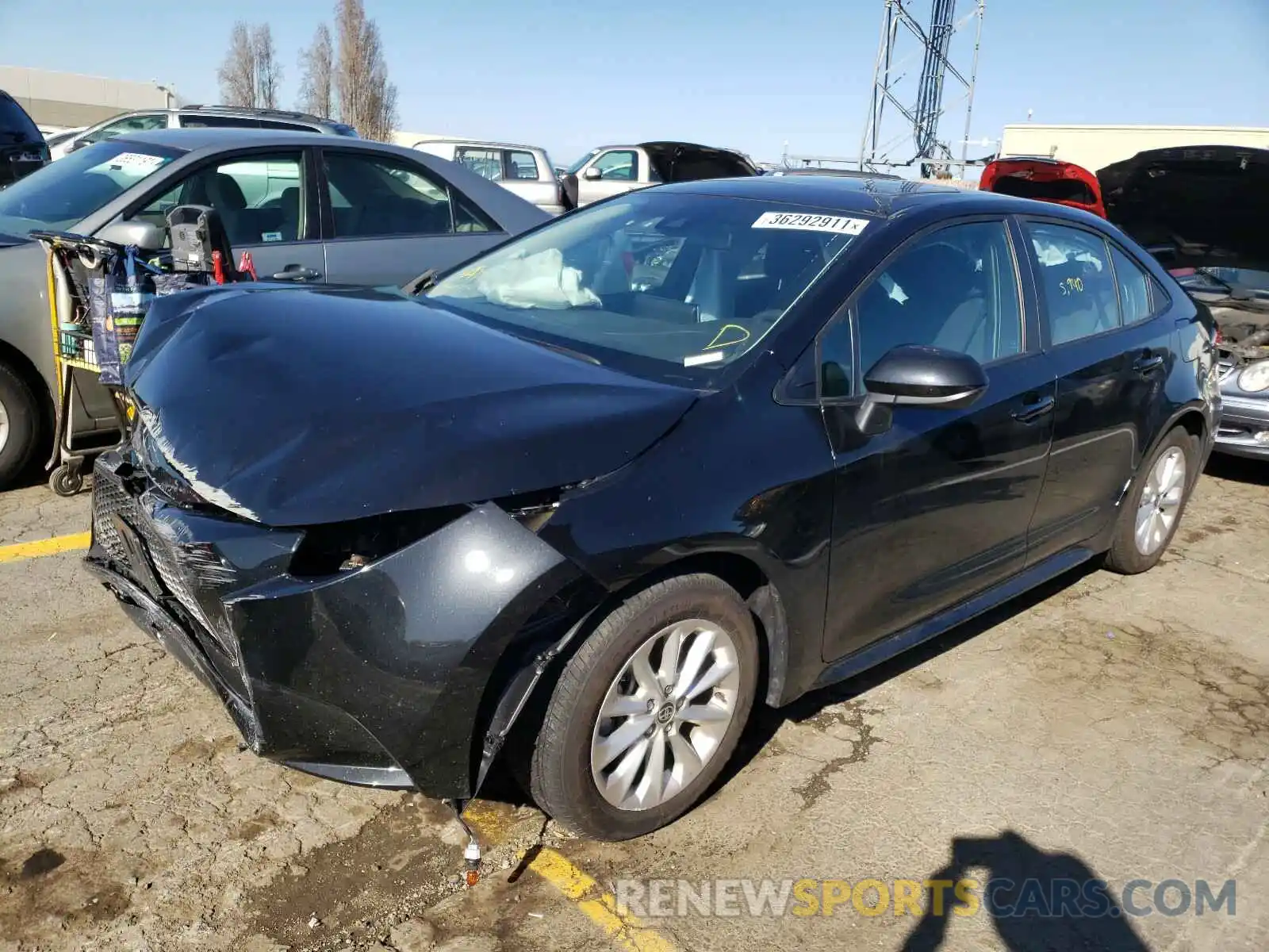 2 Photograph of a damaged car 5YFHPRAE9LP043923 TOYOTA COROLLA 2020