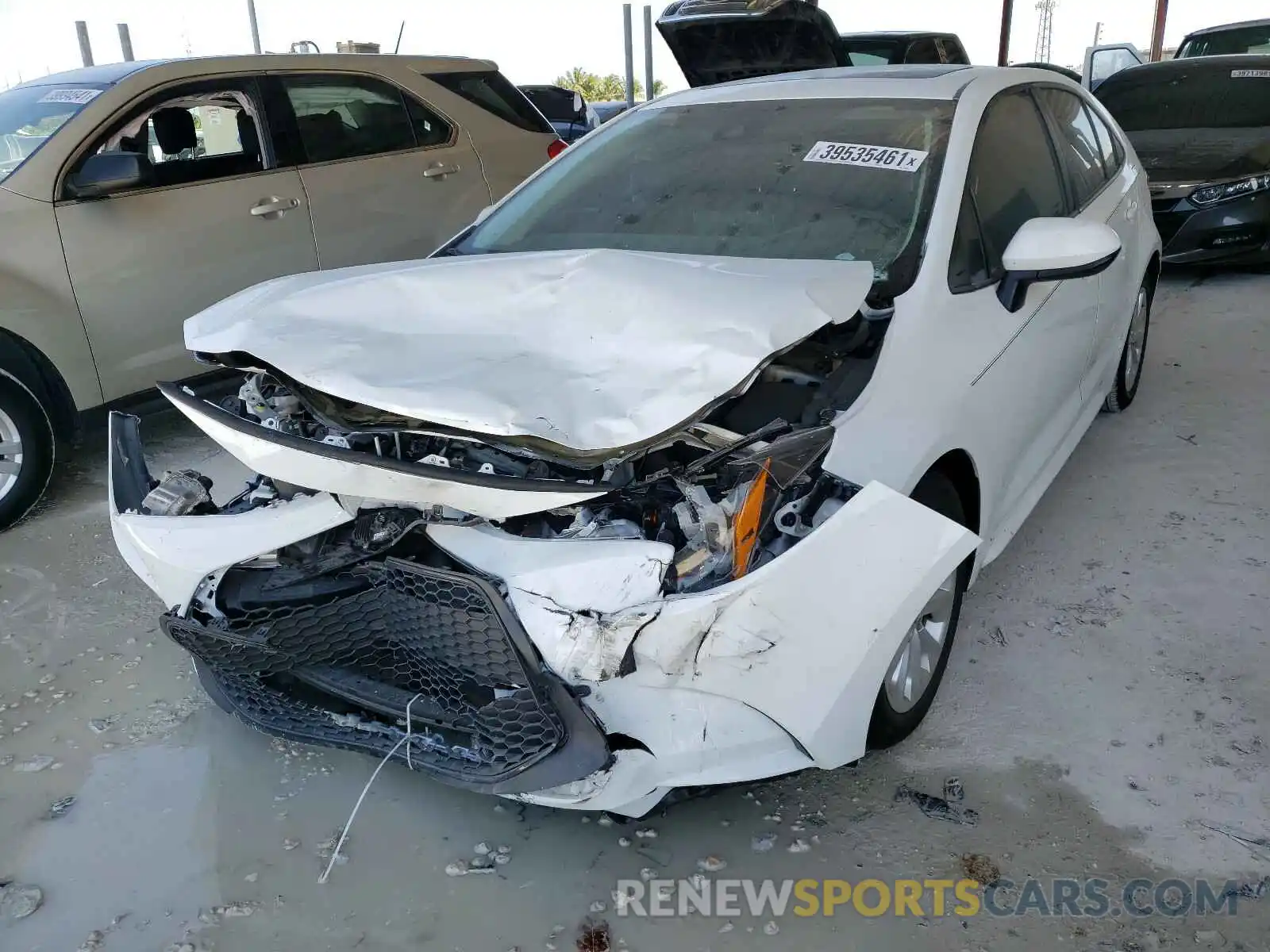 2 Photograph of a damaged car 5YFHPRAE9LP046594 TOYOTA COROLLA 2020