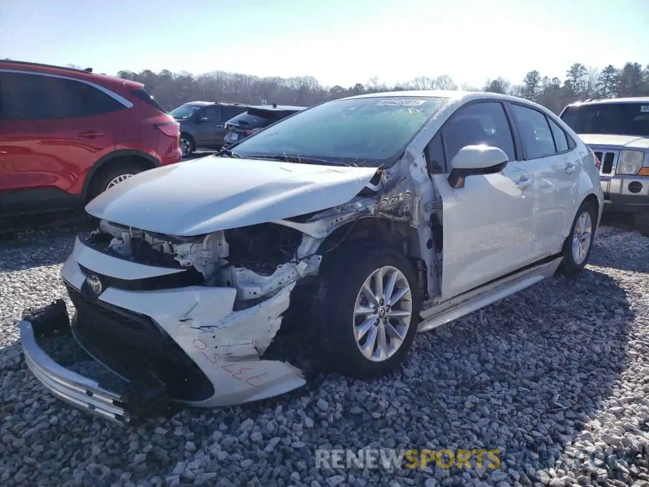 2 Photograph of a damaged car 5YFHPRAE9LP073293 TOYOTA COROLLA 2020