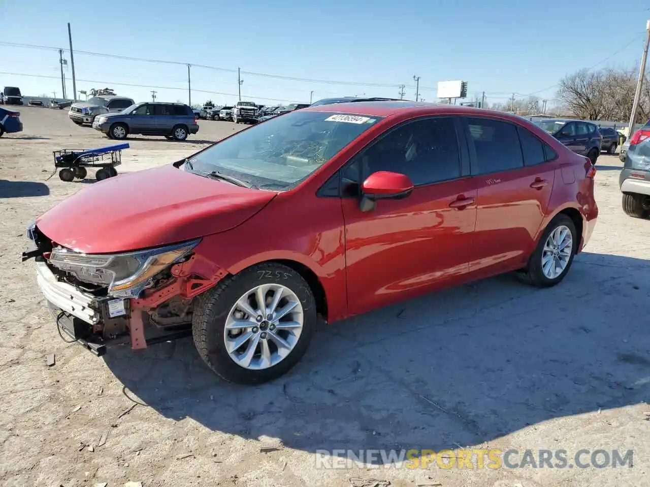 1 Photograph of a damaged car 5YFHPRAEXLP013622 TOYOTA COROLLA 2020