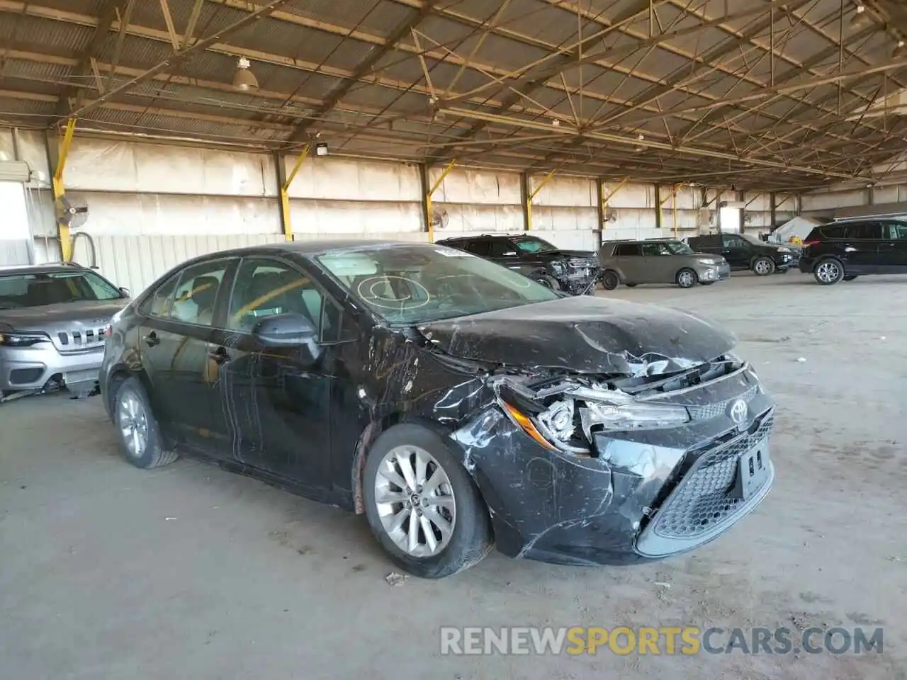 1 Photograph of a damaged car 5YFHPRAEXLP015743 TOYOTA COROLLA 2020