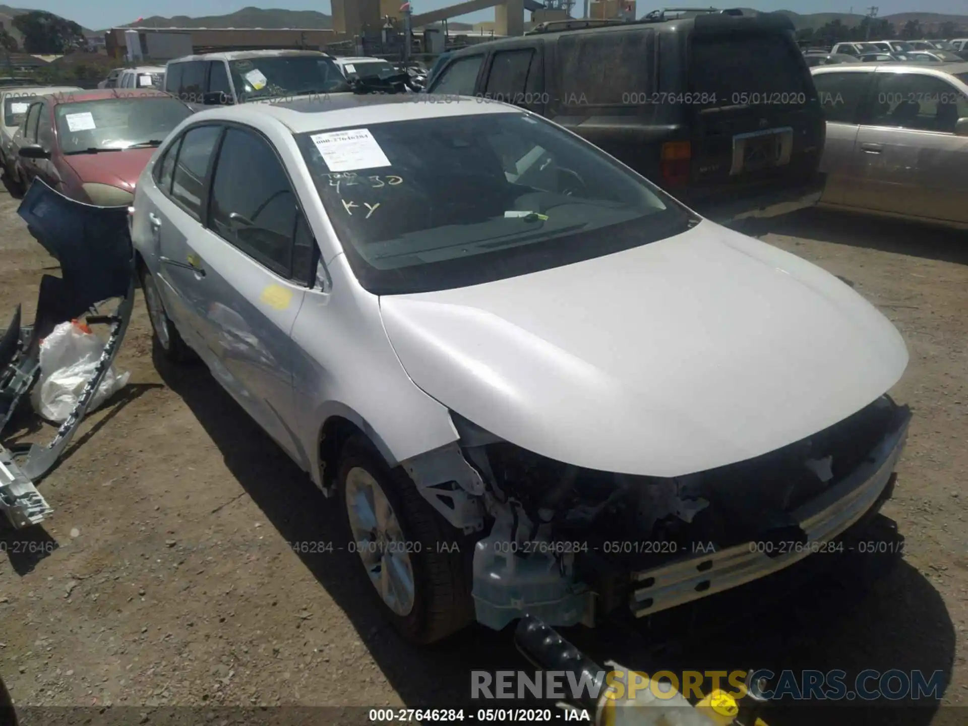 1 Photograph of a damaged car 5YFHPRAEXLP026760 TOYOTA COROLLA 2020