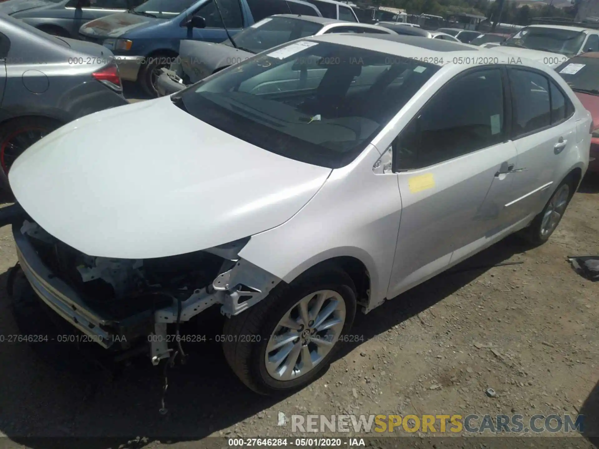 2 Photograph of a damaged car 5YFHPRAEXLP026760 TOYOTA COROLLA 2020