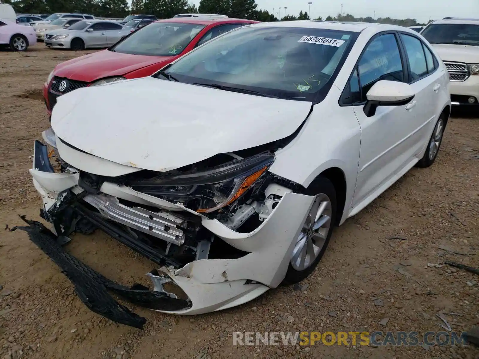 2 Photograph of a damaged car 5YFHPRAEXLP042120 TOYOTA COROLLA 2020