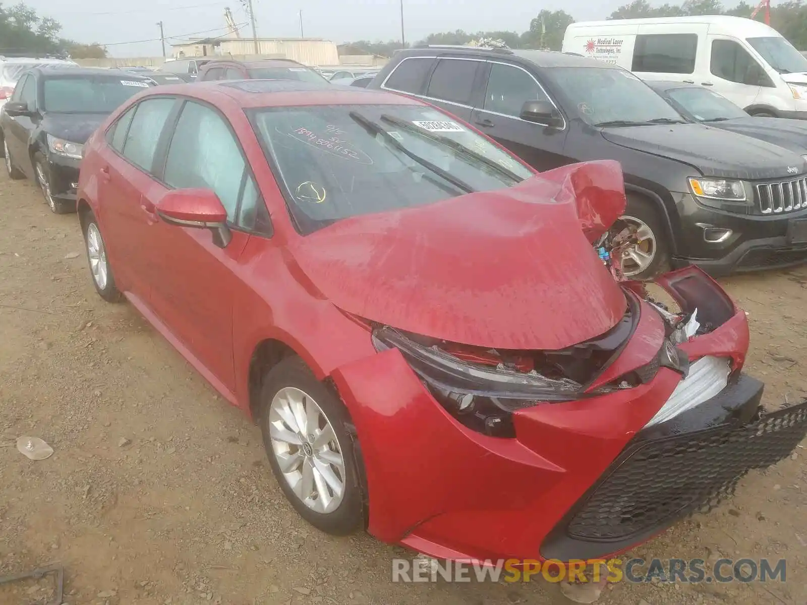 1 Photograph of a damaged car 5YFHPRAEXLP058849 TOYOTA COROLLA 2020