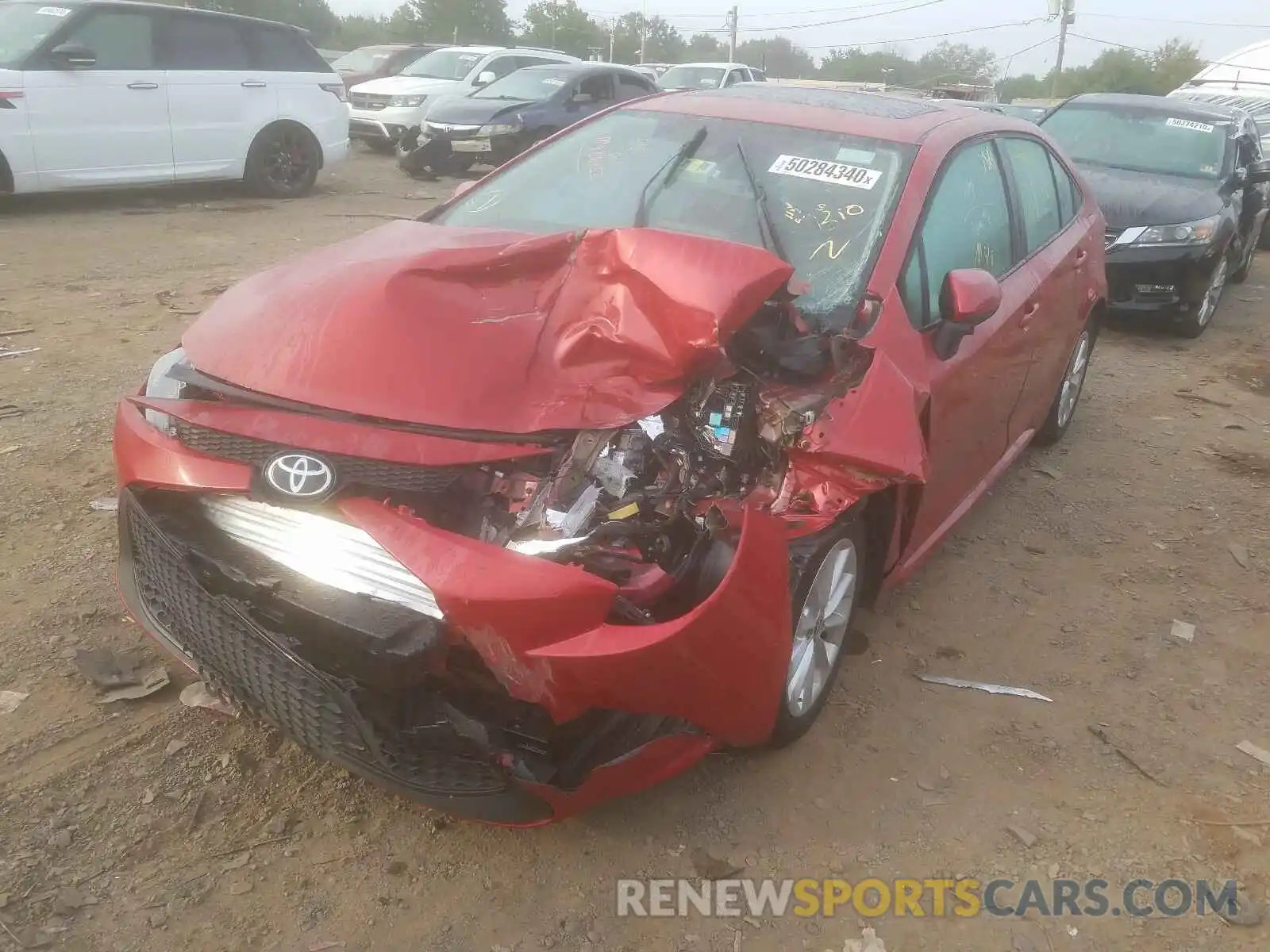 2 Photograph of a damaged car 5YFHPRAEXLP058849 TOYOTA COROLLA 2020