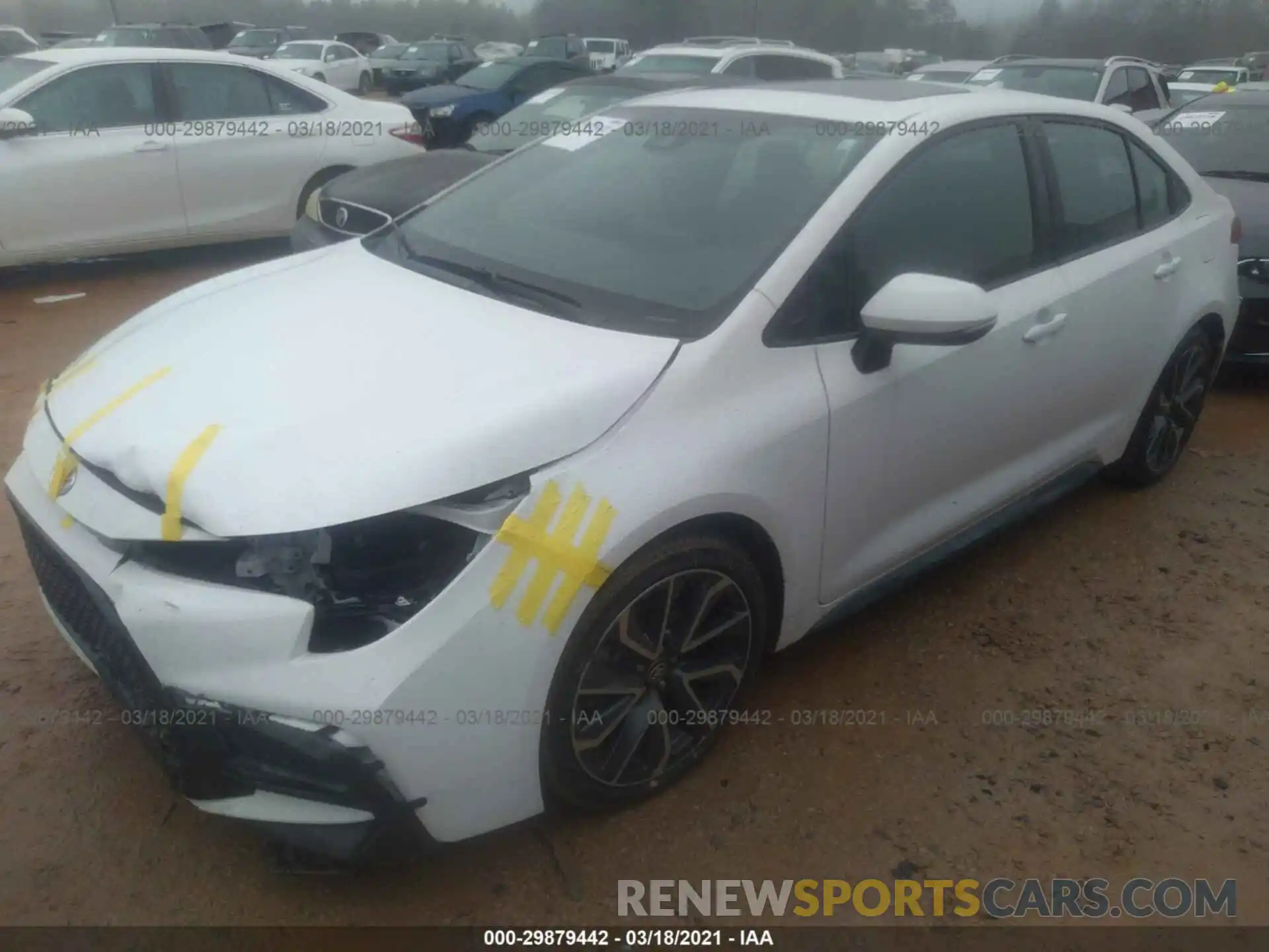 2 Photograph of a damaged car 5YFM4RCE0LP031681 TOYOTA COROLLA 2020